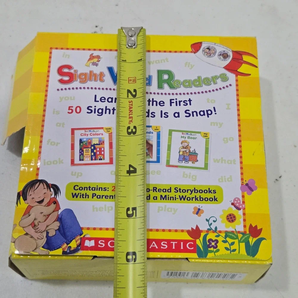 Scholastic Sight Word Readers Box Set 25 Storybooks 1 Workbook Learning 50 Words